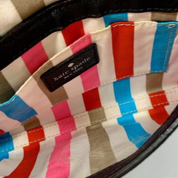 KATE SPADE Black Saffiano Leather ASTOR COURT Turnlock Flap Crossbody Bag - Picture 10 of 13